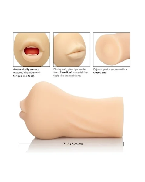 Stroke It Mouth Masturbator - Ivory — image 4 of 12
