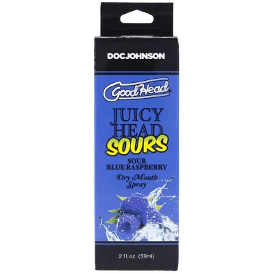 Goodhead Juicy Head Dry Mouth Spray Sour Blue Raspberry 2 Oz