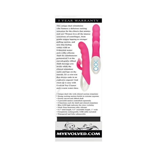 Evolved Instant-o With Clitoral Suction 8 Function Silicone Rechageable Waterproof — image 5 of 9