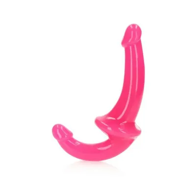 Strap on Dildos Harnesses Realrock Glow In The Dark 6 In Strapless Strap on Dildo Neon Pink