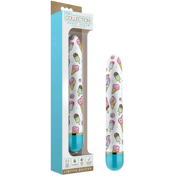 The Collection Sweet Cream Classic Slimline Vibrator by Blush Novelties — image 10 of 10