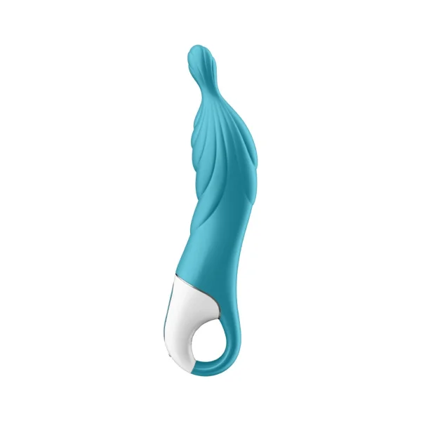 Satisfyer A-Mazing 1 Rechargeable Waterproof 12-Function A-Spot Vibrator - Blue
