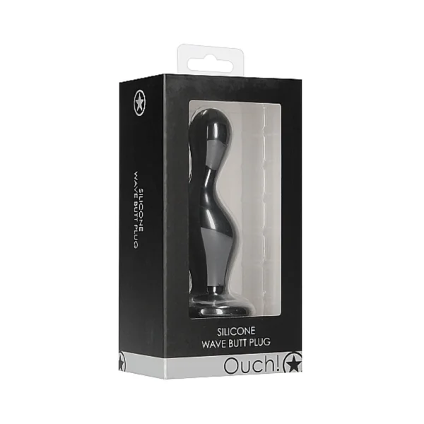 Ouch Wave Butt Plug Black — image 4 of 9