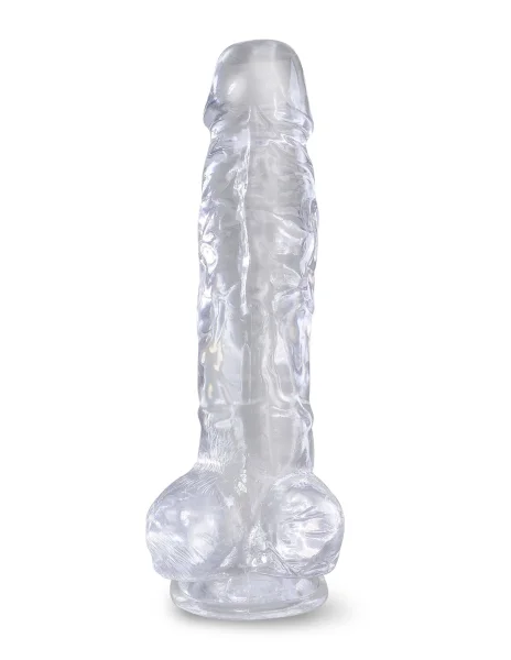 King Cock Clear 8 In. Cock With Balls