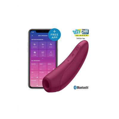 Curvy 1 Air Pulse Stimulator Vibration Rose Red How To Use Anal Beads