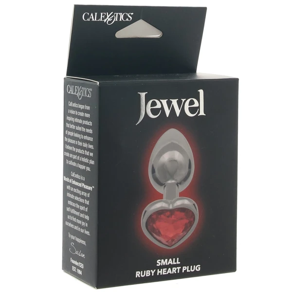 Jewel Small Ruby Heart Plug — image 4 of 6