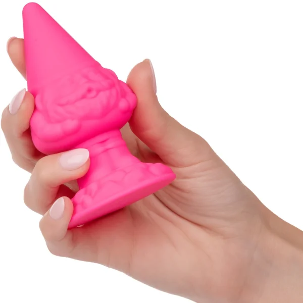 Naughty Bits Anal Gnome Silicone Butt Plug By CalExotics - Pink