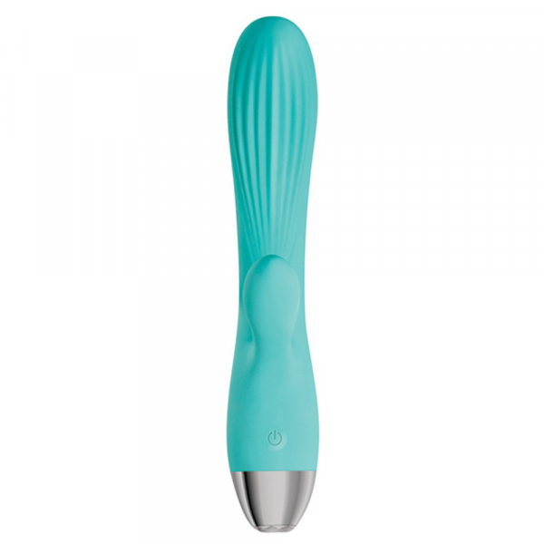Adam & Eve Eve's Rechargeable Pulsating Dual Massager - Teal
