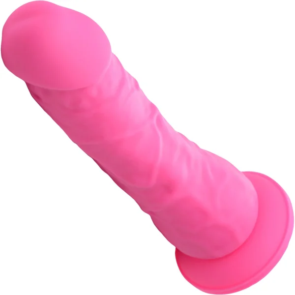 Lollicock 7" Silicone Suction Cup Dildo - Cherry