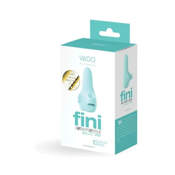 Bullets & Discreet: Vedo Fini Rechargeable Bullet Vibe Turquoise