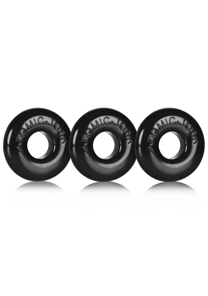 Ringer Cockring 3 Pack - Small - Black