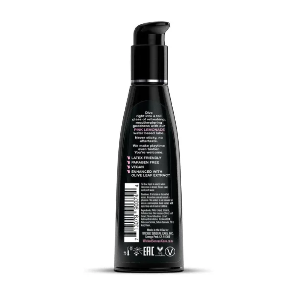 Wicked Aqua Pink Lemonade Water Based Personal Lubricant 4 fl oz