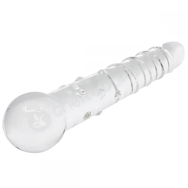 Crystal Pleasures Glass Spiral Sensations Double Dildo