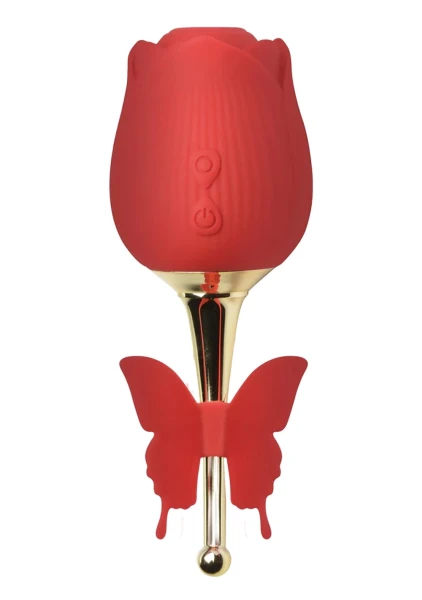 Bloomgasm Flutter Rose Clit Sucking Stimulator with Butterfly Teaser — image 7 of 12