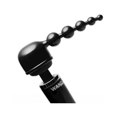 Bubbling Bliss Beaded Pleasure Wand Attachment Black