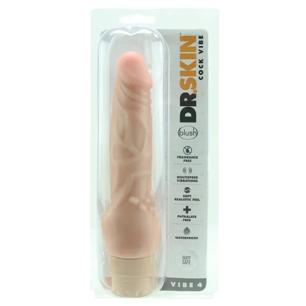 Dr. Skin Cock Vibe Vibrating Cock 8 Inches