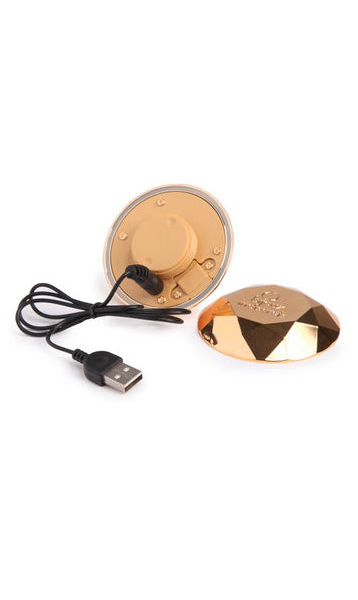 Bijoux Indiscrets Gold-Plated 1.8" Vibrating Diamond Massager