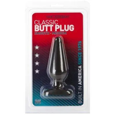 Classic Butt Plug Smooth Medium Black