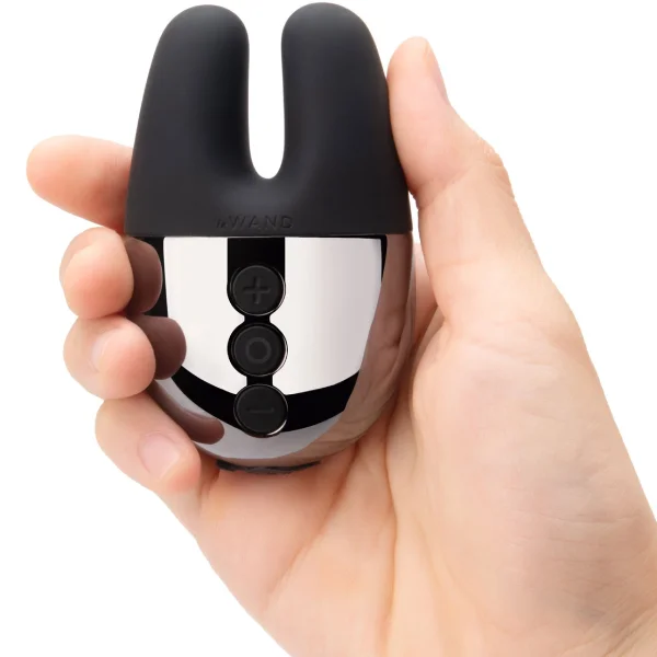 Le Wand Chrome Double Motor Vibrator - Black