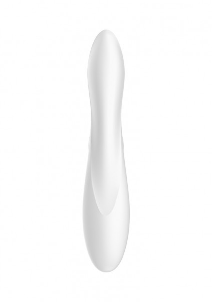 Pro + G-Spot Air Pulse Stimulator + Vibration - White - Rabbit Dildo