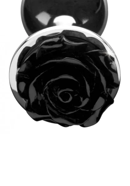 Black Rose Anal Plug - Small