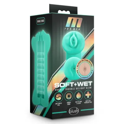 M for Men Soft and Wet Double Trouble Glow in the Dark