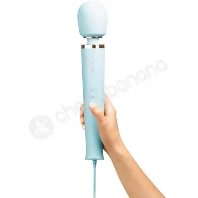 Le Wand Sky Blue Powerful Plug in Vibrating Massager Wand