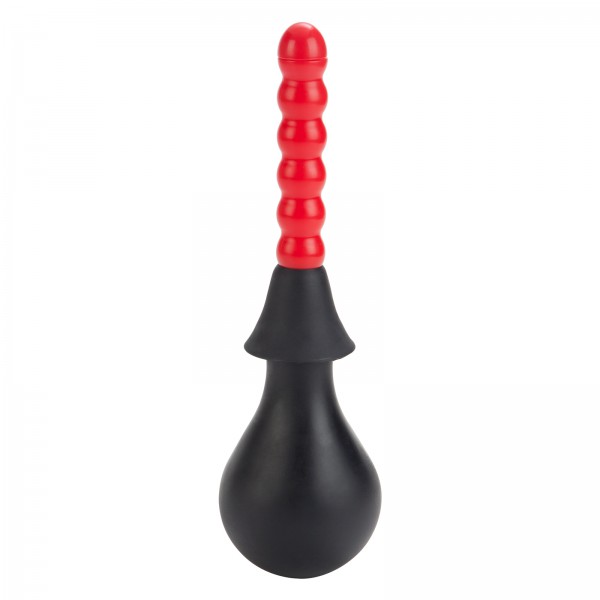 California Exotic Ribbed Anal Douche with 2 Attachments