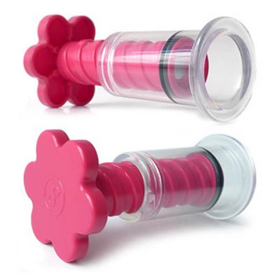 KinkLab T Cups Nipple Suction Set Pink Nipple Suckers Set of 2