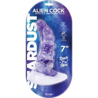 Stardust Alien Cock Bendable Texturized Dildo Texturized Dildo 7 Inch