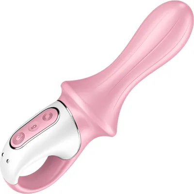 Satisfyer Air Pump Booty 5 App Enabled Inflatable 12 Function Vibrating Anal Probe Pink