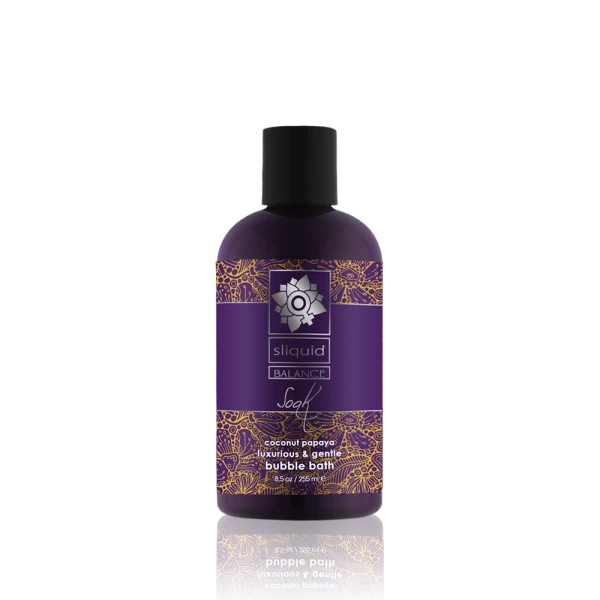 Sliquid Soak Luxurious Gentle Bubble Bath Coconut Papaya 8.5 fl oz