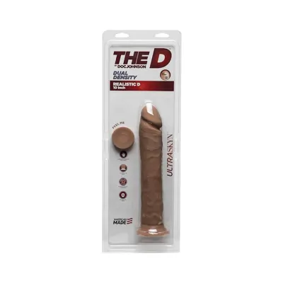 The Ultraskyn Realistic Dildo With Balls Tan 10 Inch