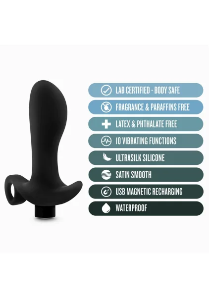 Anal Adventures Platinum - Silicone Vibrating Prostate Massager 01 — image 4 of 12