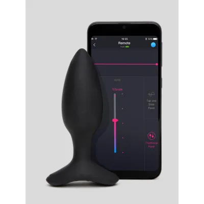 Lovense Hush 2 App Controlled Rechargeable Vibrating Butt Plug 4 5 inch