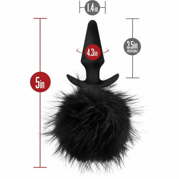 Blush Temptasia Fur Pom Plug