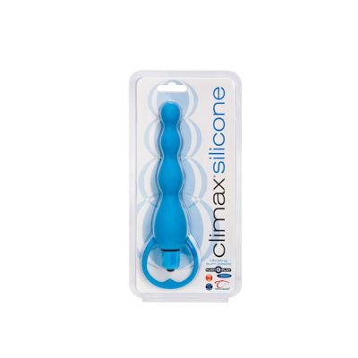 Climax Silicone Vibrating Anal Beads Blue