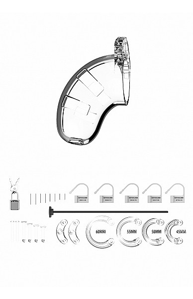 3.5" Chastity Cage + Urethral Sound