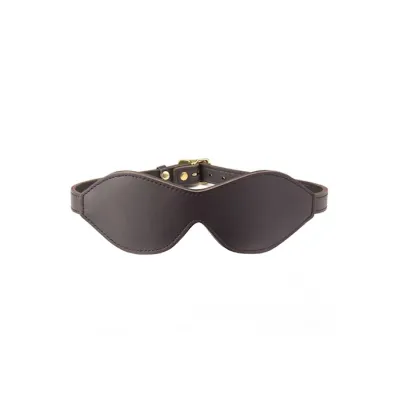 Coco de Mer Leather Blindfold Brown