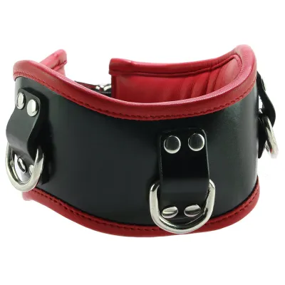Leather Posture Collar with 3 D Rings