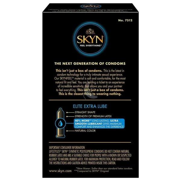 LifeStyles SKYN Elite Extra Lubricated Condoms (12-Pack)