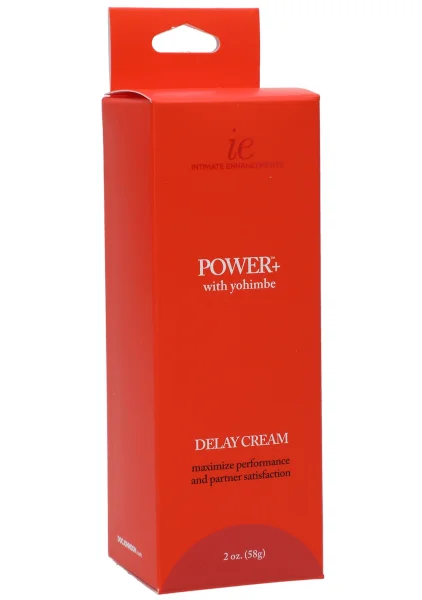 Intimate Enhancements Power+ with Yohimbe - Delay Cream for Men