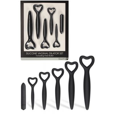 OUCH Silicone Vaginal Dilator Set with Bullet 6 Pce