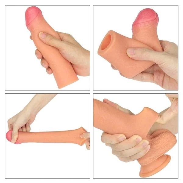 Lovetoy Add 2-Inches Revolutionary Silicone Nature Extender Penis Sleeve