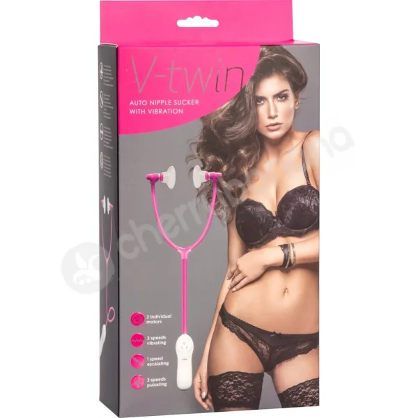 V-Twin Auto Nipple Suckers with Vibration