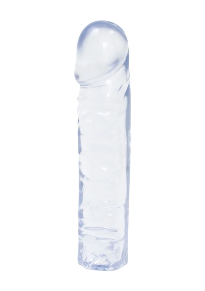 Crystal Jellies 8 inch Classic Dildo - Purple