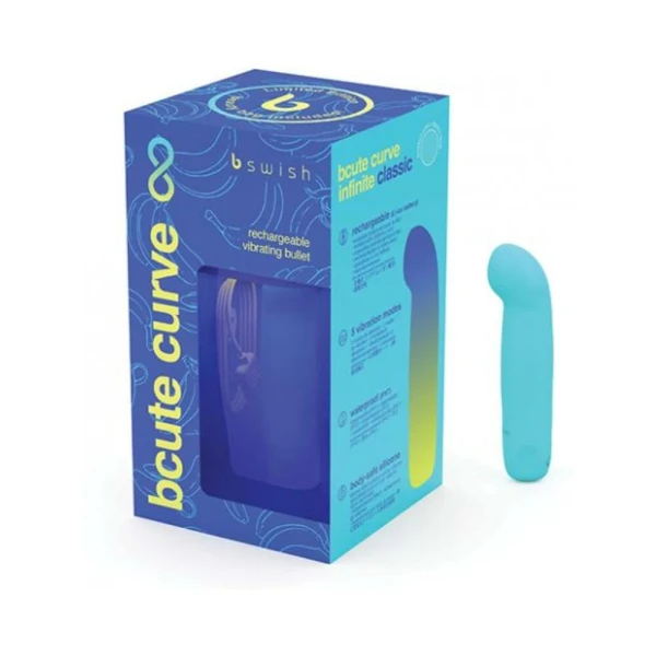 G Spot Vibrators: B Swish Bcute Classic Curve Infinite Le Electric Blue