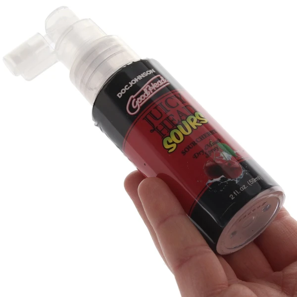 GoodHead Juicy Head Sours Dry Mouth Spray 2 oz By Doc Johnson - Sour Cherry