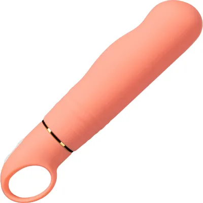 Aria Smokin AF 10 Function Silicone G Spot Vibrator By Blush Coral
