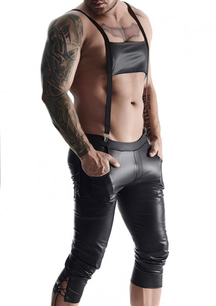 3/4 Men's bavarian style pants - Black - Men